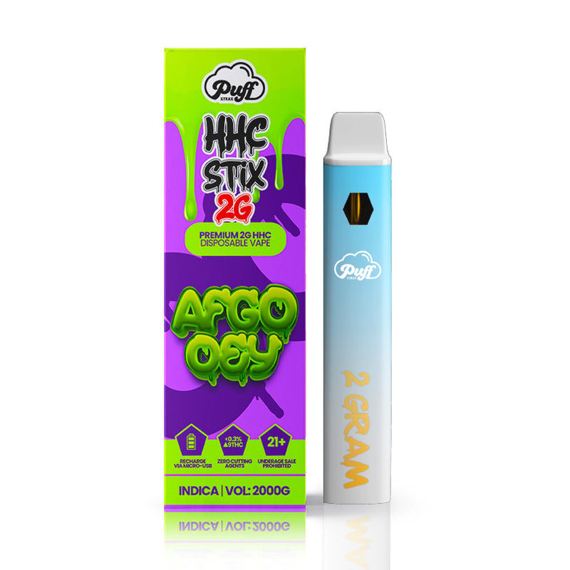 HHC Stix 2G Disposable Vape: Afgooey | Puff Xtrax
