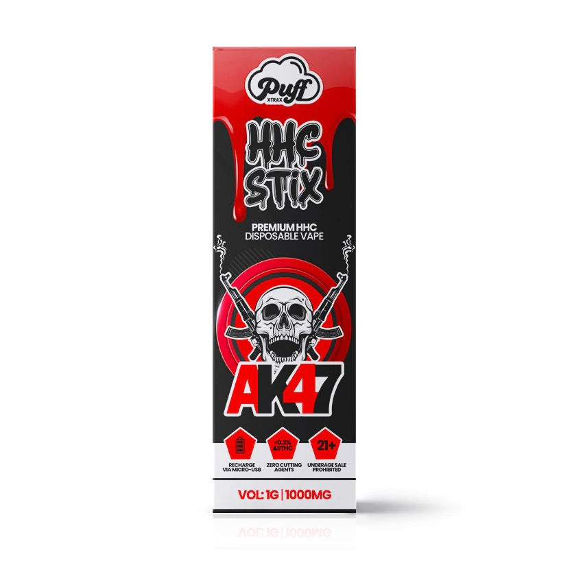 HHC Stix disposable vape AK47 by puff xtrax